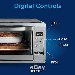Extra Large Digital Countertop Convection Oven Stainless Steel For