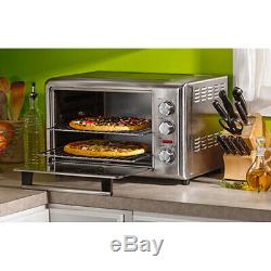 Stainless Steel Countertop Oven Pizza Cooker Rotisserie Large