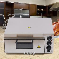1.5KW Commercial Electric Pizza Oven Baking Machine Cooking Bread Cake Pastries
