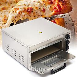 1.5kw Single Layer Electric Pizza Oven Commercial Stainless Steel Baking Tool