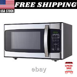 1000W Stainless Steel Microwave Home Appliance Potato Pizza Popcorn 1.1 Cu. Ft