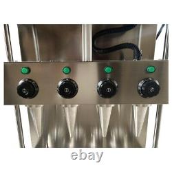 110V 4 Heads Commercial Electric Pizza Cone Forming Machine 2600W Bakery Dessert