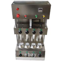 110V 4 Heads Commercial Electric Pizza Cone Forming Machine 2600W Bakery Dessert