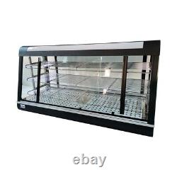 110V 47 Inch Pizza Warmer Display 3-Tier Food Warmer Display Heated Cabinet