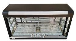 110V 47 Inch Pizza Warmer Display 3-Tier Food Warmer Display Heated Cabinet