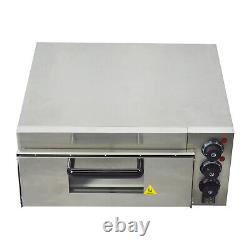 110V Commercial Single Electric Pizza Oven Pizza Bread Making Machines 2kW