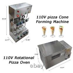 110V Pizza Cone Forming Machine & 110V Rotational Pizza Oven Machine Set
