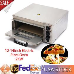 12-14inch Electric Pizza Oven 2KW Single Deck Commercial Countertop Pizza Oven