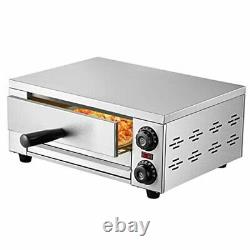 12 Electric Pizza Oven, Commercial Countertop Pizza Oven, Stainless Steel