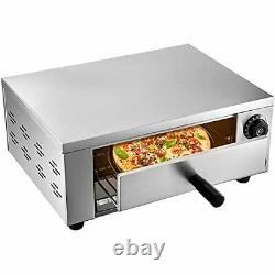 12 Electric Pizza Oven, Commercial Countertop Pizza Oven, Stainless Steel