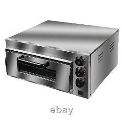 12'' Electric Pizza Oven Countertop Pizza Oven Commerical Baker Stainless 2000W