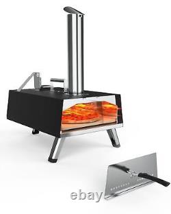 12 Outdoor Pizza Oven with Pizza Stone Portable Pizza Oven Stainless Steel BBQ