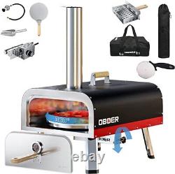 13 16 Wood Fired Outdoor Pizza Oven Portable Hard Wood Pellet Pizza Oven