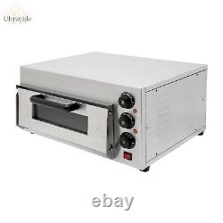1300W Commercial Pizza Oven Stainless Steel Single Layer Electric Pizza Maker