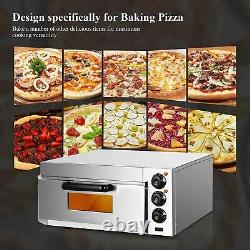 14'' Commercial Pizza Oven Stainless Steel Home Countertop Pizza Maker Toaster