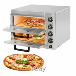 14 Pizza Oven Countertop 3000W Pizza Oven Double Deck Layer Multipurpose