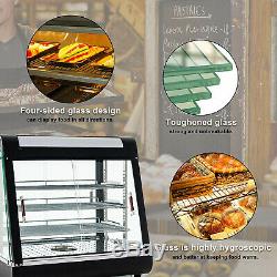15&27 Commercial Food Warmer Cabinet Countertop Heated Pizza Display Case US