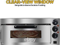 16 Inch Commercial Pizza Oven, Countertop Electric Pizza and Snack Oven, 1400W 11