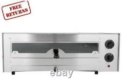 16 Pizza Oven Counter Stainless Steel Snack Thermostatic Control Glass Door