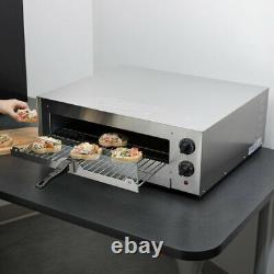 16 Pizza Oven Counter Stainless Steel Snack Thermostatic Control Glass Door