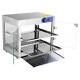 2 Tier Commercial Food Pizza Warmer Countertop Cabinet Display Stainless Steel