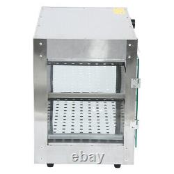 2-Tier Commercial Food Warmer Court Heat Food Pizza Display Warmer Cabinet
