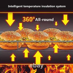 2 Tier Countertop Food Warmer Commercial Heat Food Pizza Display Case Warm 110V