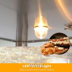 2-Tier Pizza Warmer Food Warmer Display, 800W Commercial Countertop Food Warmer
