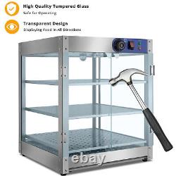 20/15 Inch Commercial Food Warmer Display Case 3/5-Tier Countertop Pizza Cabinet
