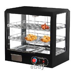 20 Pizza Warmer Commercial Food Warmer Display 3-Tier Electric Countertop 500W