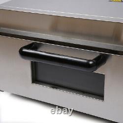 2000W Commercial Pizza Oven Sigle Layer Stainless Steel Countertop Snack Oven