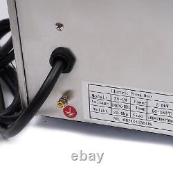 2000W Commercial Pizza Oven Single Deck Fire Stone Countertop Bread Toaster Food