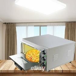 2000W Electric Pizza Oven Bakery Baking Cake Bread Roasted Home Countertop 110V