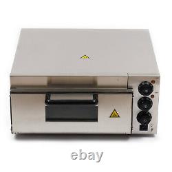 2000W Electric Pizza Oven Countertop Pizza Oven Commerical Baker Stainless Steel