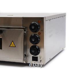 2000W Pizza Oven Electric Single Layer Oven Independent Temperature Control