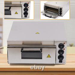 2000W Pizza Oven Electric Single Layer Oven Independent Temperature Control USA
