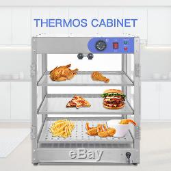 20x20x24 Countertop Commercial Food Pizza Heat Warmer Cabinet Display Case