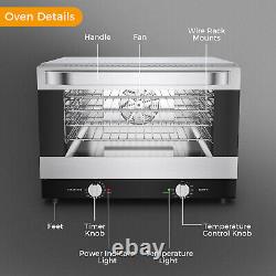21L/23QT Multifunctional Electric Pizza Ovens 3 Layers Toaster Bake Broiler Oven