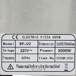 220V 3KW Commercial Double-deckers Pizza Electric Oven 16 Inches Single Phase