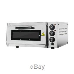 220V Commercial Single Layer Electric Pizza Cake Oven Dual Temperature Control