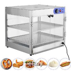 24x20x20 Countertop Commercial Food Pizza Heat Warmer Cabinet Display Case
