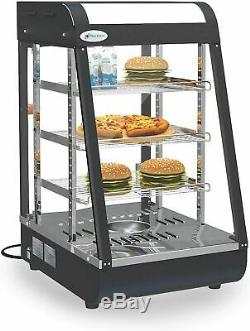 25x19x17 Commercial Food Pizza Warmer Countertop Cabinet Heater Display Case