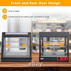 26 Pizza Warmer Commercial Food Warmer Display 3-Tier Electric Countertop 1200W