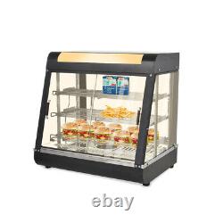 27 Commercial Food Warmer Court Heat Food Pizza Display Warmer Cabinet 3-Tier