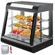 27in Commercial Food Warmer Display Case Pizza Warmer Pastry Display Case 1500W