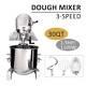 3 Speed Commercial Dough Food Mixer 1100W 30 Quart Stainless Steel Pizza Bakery