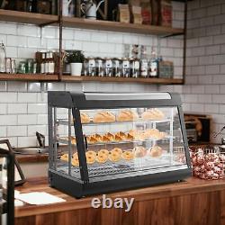 3-Tier 35 Commercial Food Warmer Display Countertop Pizza Cabinet 1500W ROVSUN