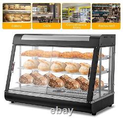 3-Tier 35 Commercial Food Warmer Display Countertop Pizza Cabinet 1500W ROVSUN