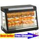 3 Tier Commercial Food Warmer Countertop Pizza Cabinet Stainless Steel Hamburg