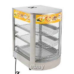 3-Tier Electric Food Warming Cabinet Commercial Countertop Warming Display Case